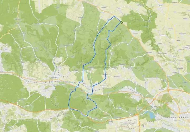 Trasa rowerowa przez Ojcowski Park Narodowy, malownicze krajobrazy i urokliwe wsie.
