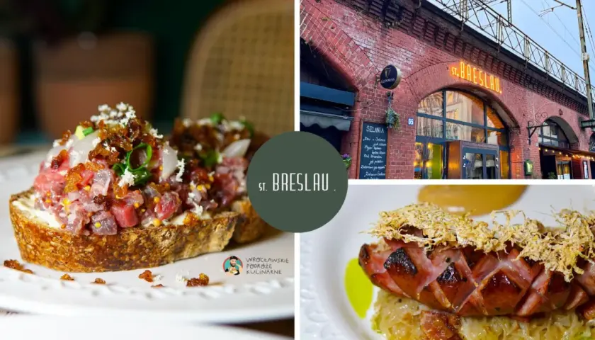 Wrocławskie podróże kulinarne: st. Breslau, tatarski toast i kiełbasa na nasypie Bogusławskiego.