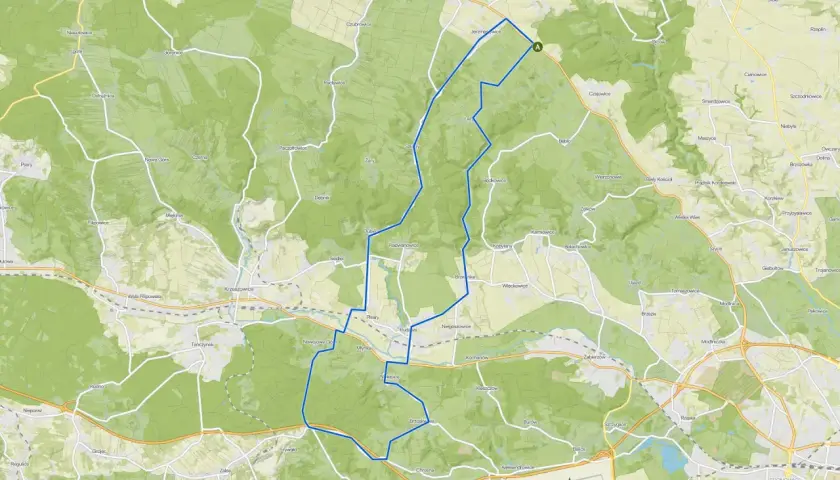 Trasa rowerowa przez Ojcowski Park Narodowy, malownicze krajobrazy i urokliwe wsie.