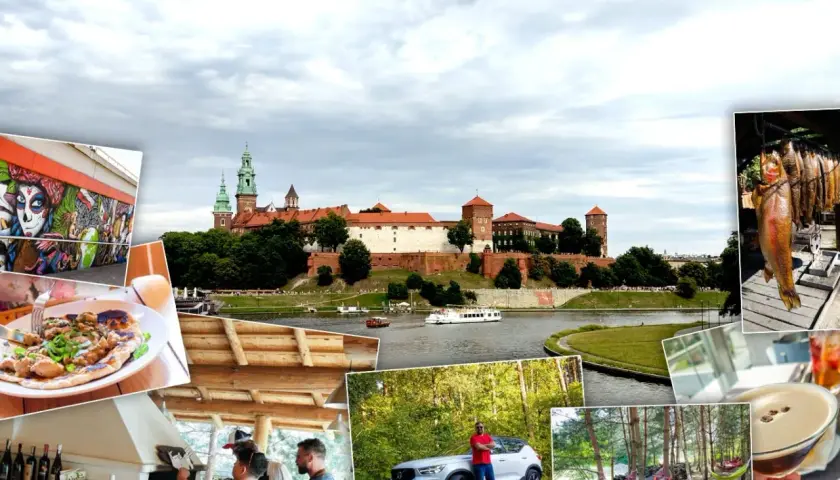 Odkryj ciekawe restauracje okolice Krakowa! Wawel, street art, pyszne jedzenie i relaks w hamakach.