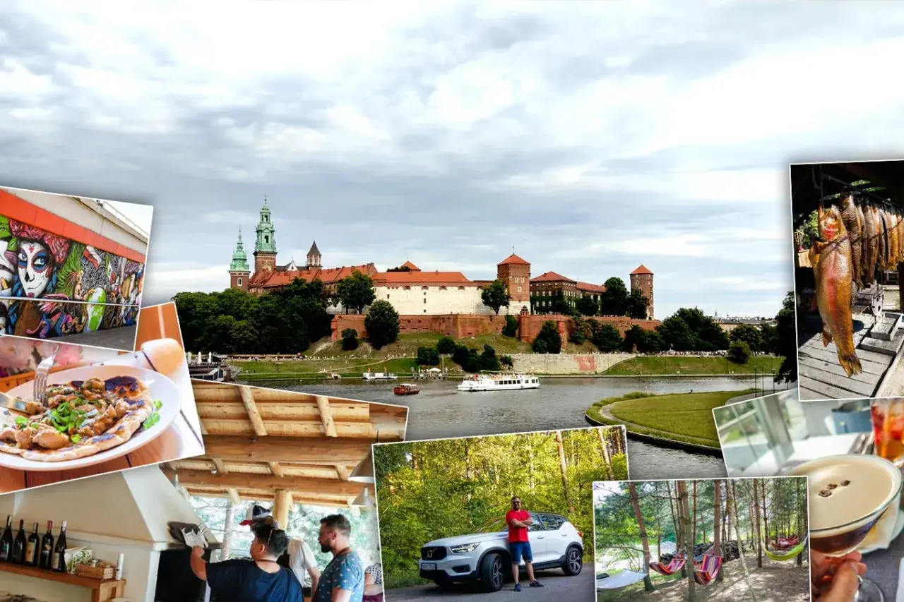 Odkryj ciekawe restauracje okolice Krakowa! Wawel, street art, pyszne jedzenie i relaks w hamakach.